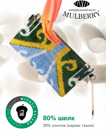 Шелковый (Бахмаль) Клатч-конверт-папка-косметичка EVOCATIO SOLEA! (Солнечное Пробуждение!) Plic_EVOCATIO SOLEA!/L